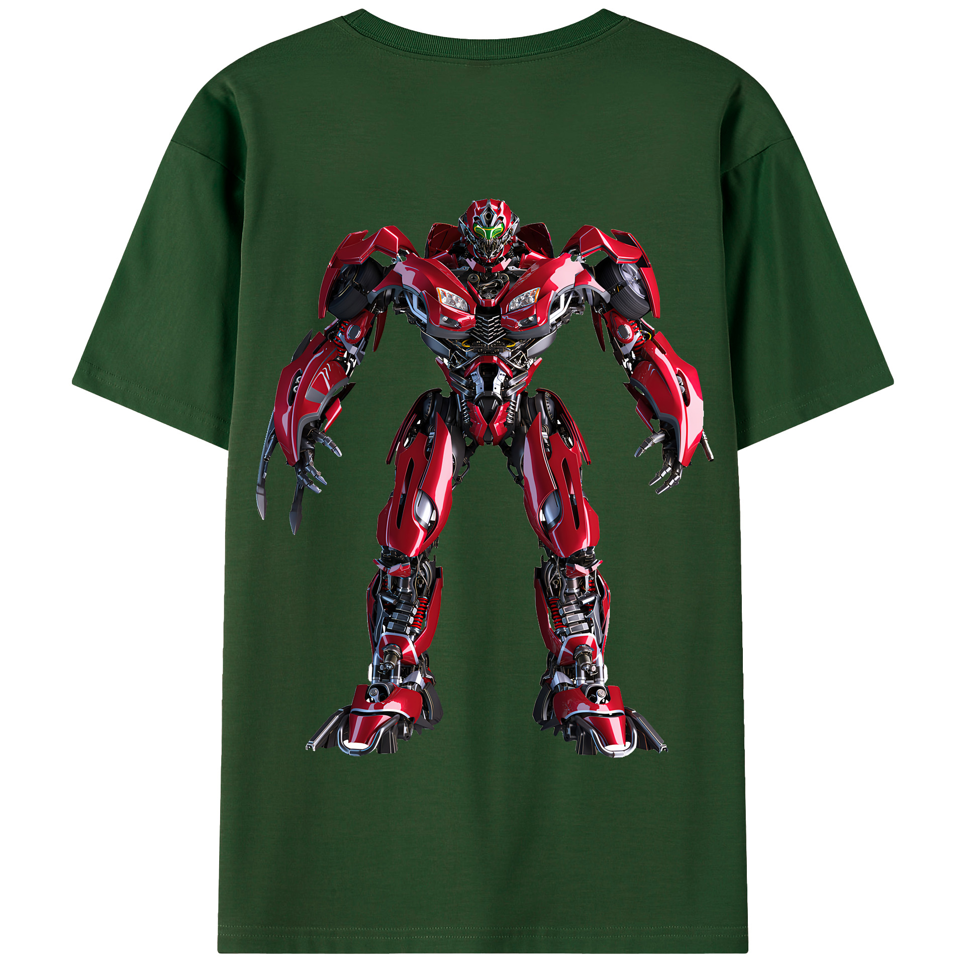 （画像用） Transformers トランスフォーマー 綿100％半袖Tシャツ（背面プリント）